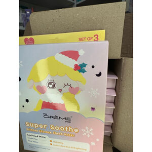The Crème Shop Super Soothe Printed Essence Sheet Masks Casepack